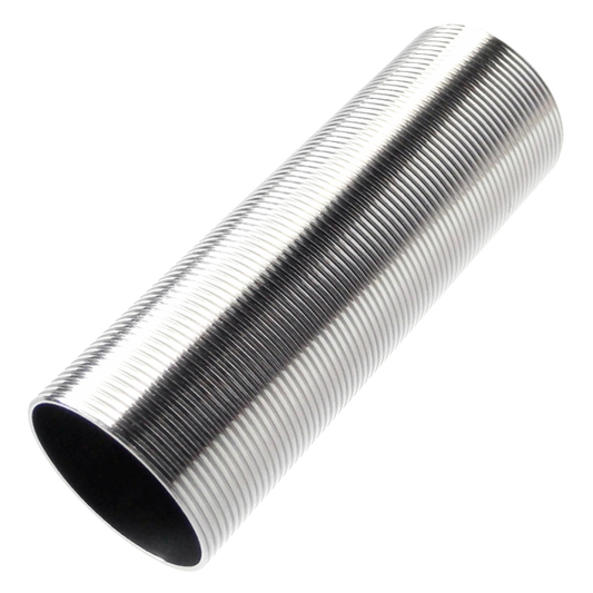 Silver FPS SOFTAIR Cylinder CL14L with ribbed texture for airsoft gun internal parts