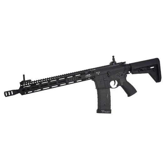 Fusil airsoft TTI 059M AEG noir de DOUBLE BELL avec canon long et crosse ajustable