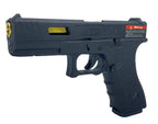 E&C G17 airsoft pistol with a textured grip and realistic design for competitive shooting