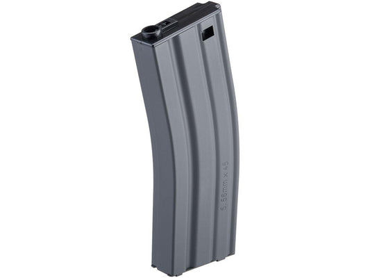 G&G GR16 airsoft magazine 79 round gray curved metal replacement magazine for M4 style airsoft rifles