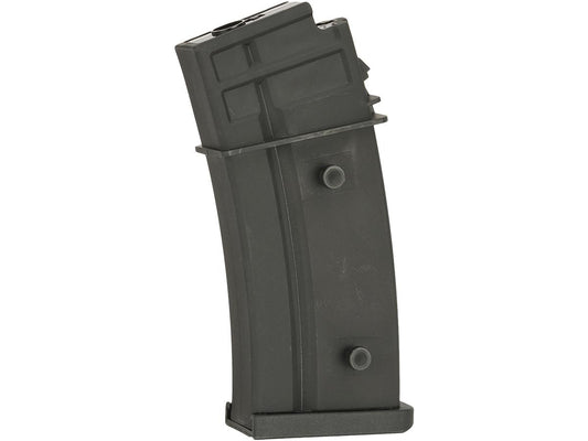 G&G GEC36 airsoft magazine black curved polymer 36 round replacement magazine for AEG rifles