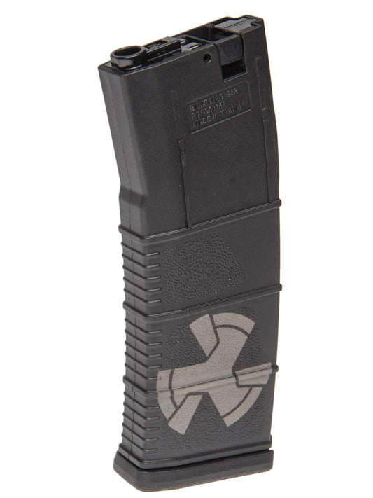 G&G mag bamg black airsoft gun magazine accessory with textured grip and logo