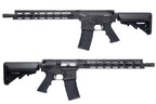 Réplique GBBR GHK Daniel Defense noire vue de côté pour tir sportif et collection