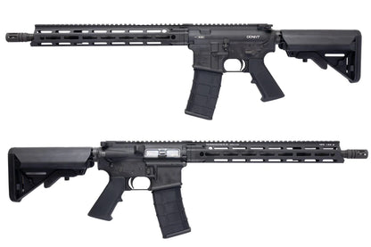 Réplique GBBR GHK Daniel Defense noire vue de côté pour tir sportif et collection
