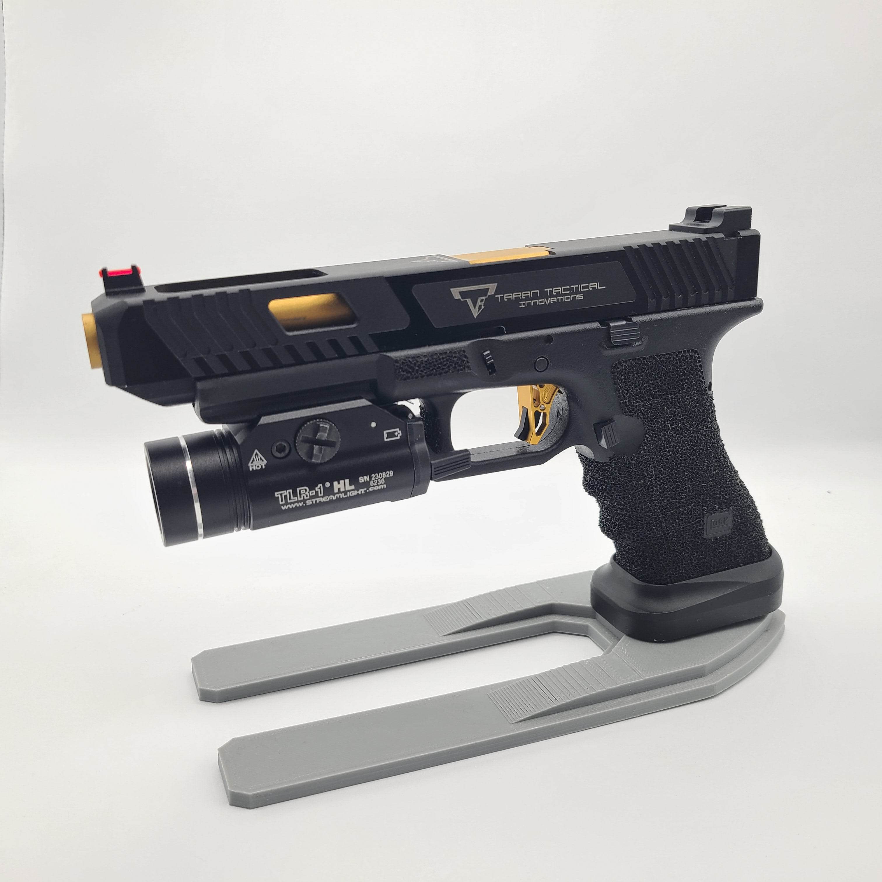 Army Armament Glock A34 Airsoft Pistol with Tactical Light and Textured Grip for Enhanced Performance