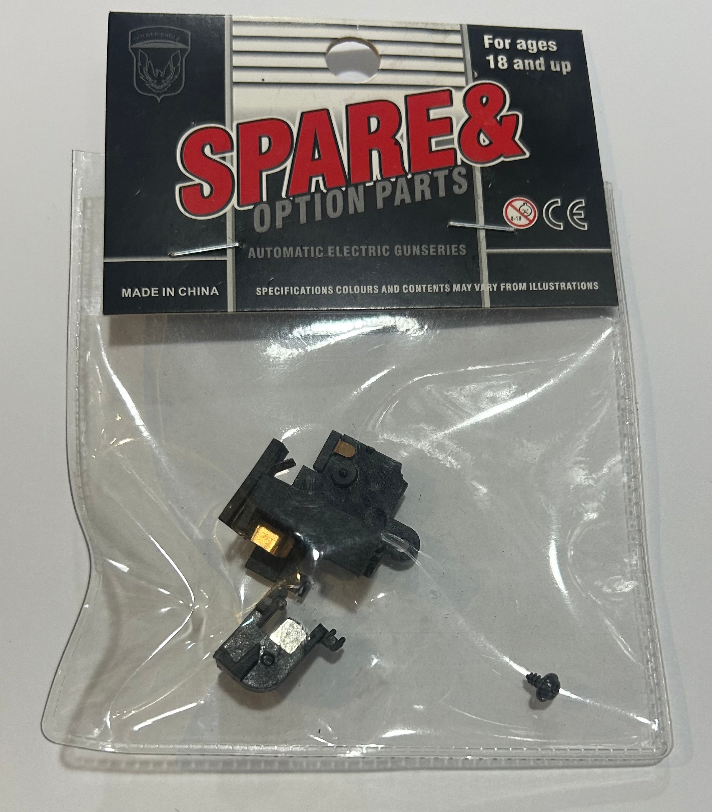 Golden Eagle trigger switch V2 AEG spare part for automatic electric guns in packaging