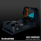 HOLY WARRIOR flip red dot sight for airsoft with adjustable mounting features for precision aiming