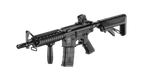 ICS CS4 M4 AEG AIRSOFT gun by ICS with adjustable stock and foregrip in black finish