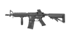 ICS CS4 M4 AEG AIRSOFT black electric airsoft rifle with adjustable stock and vertical foregrip
