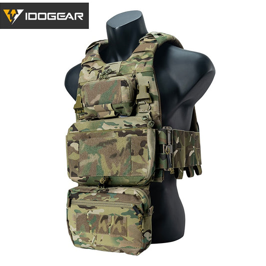 Chestplate fcsk camouflage IDOGEAR gilet tactique avec multiples poches et sangles ajustables