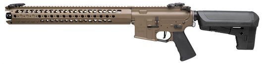Fusil AEG Krytac Warsport couleur tan avec crosse réglable et design tactical
