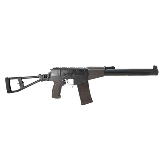 LCT AS VAL airsoft rifle compact integrally suppressed AEG with folding skeleton stock and polymer magazine