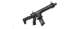 G&G M4 AEG AIRSOFT gun in black with tactical rail system and adjustable stock