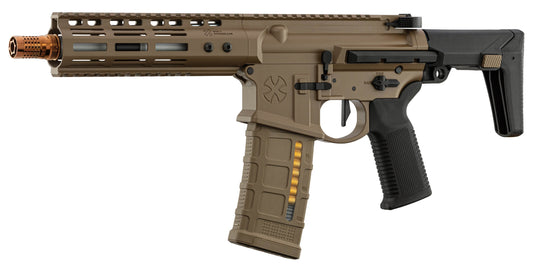GBBR DOUBLE EAGLE noveske ghetto blaster fusil airsoft couleur tan avec chargeur transparent