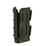Pouch 9mm IDOGEAR en tissu résistant de couleur kaki avec attaches sécurisées pour accessoires