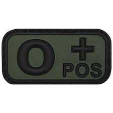 PATCH BLOOD TYPE - DISTRICT AIRSOFT