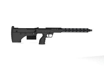 Black SILVERBACK SRS sniper rifle with adjustable stock and long barrel for precision shooting