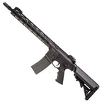 G&G SR15 E3 AEG AIRSOFT rifle with black tactical design and adjustable stock