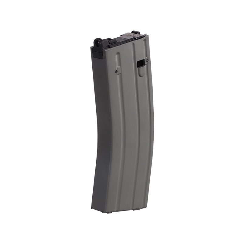 Tokyo Marui M4 MWS magazine in gray, designed for reliable performance in airsoft gameplay