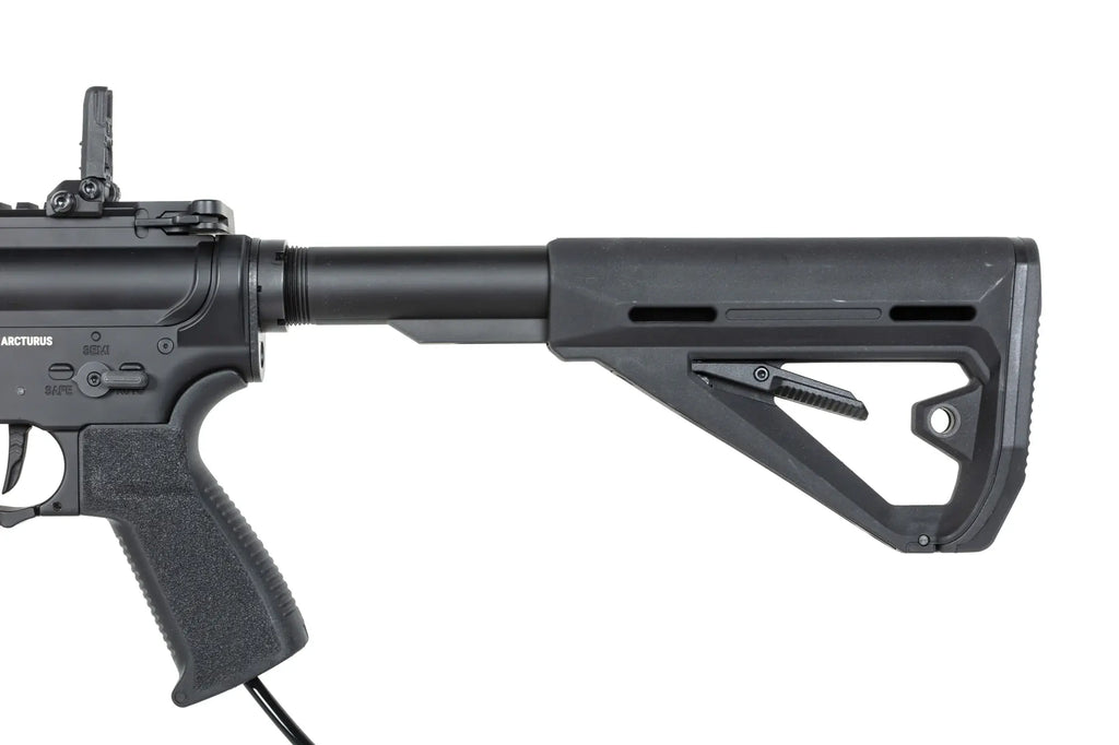Crosse réglable noire pour arme TRINITY ARMAMENT GA-TA01P avec poignée texturée