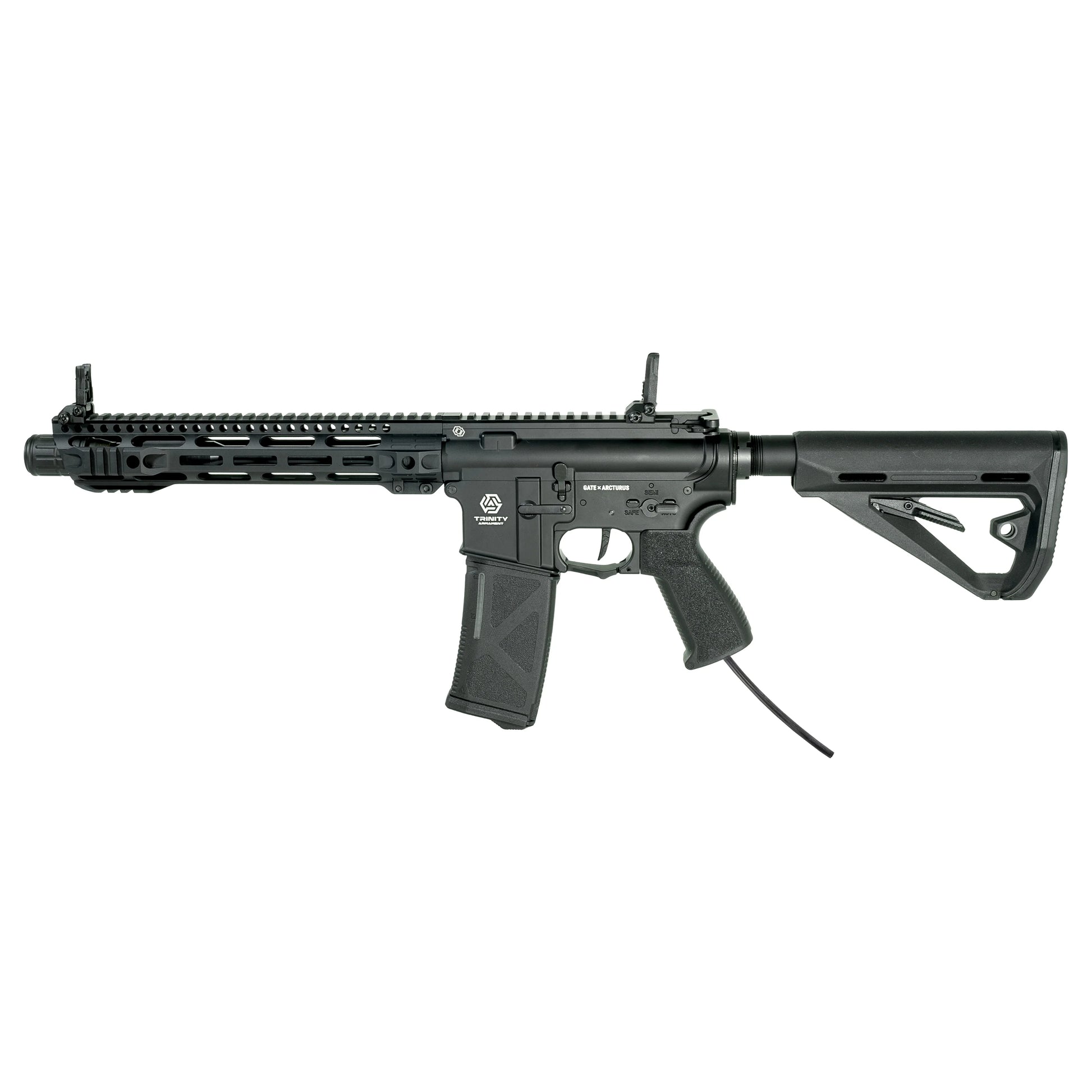 Fusil HPA TRINITY ARMAMENT GA-TA01P noir avec crosse ajustable et chargeur, modèle de haute performance
