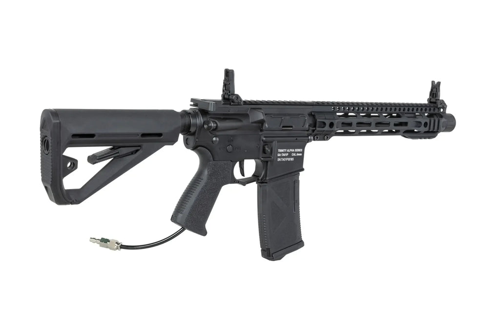 Fusil HPA TRINITY ARMAMENT GA-TA01P noir avec poignée ergonomique et crosse ajustable