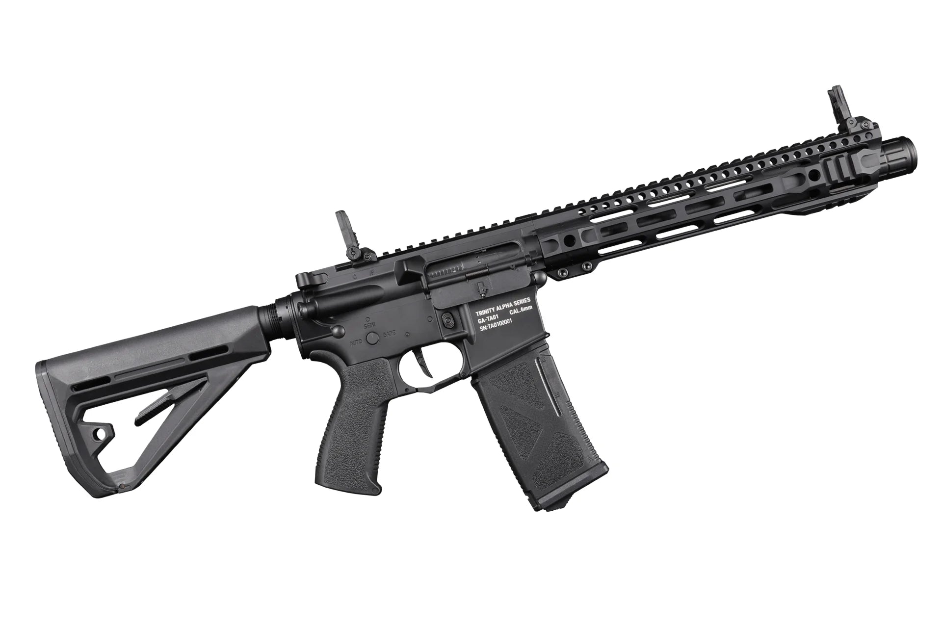 TRINITY ARMAMENT AEG with sleek design and tactical rail for custom accessories