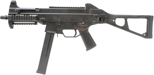 Fusil airsoft GBBR Umarex UMP9 noir avec crosse pliante et chargeur longue capacité