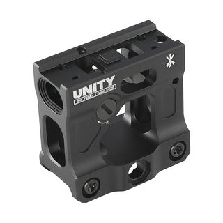 Unity Tactical Mount T1 T2 Airsoft Accessory in Black Designed for Optics and Attachments