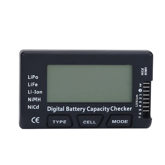 Valken digital battery capacity checker airsoft battery tester for LiPo LiFe Li Ion NiMH NiCd batteries