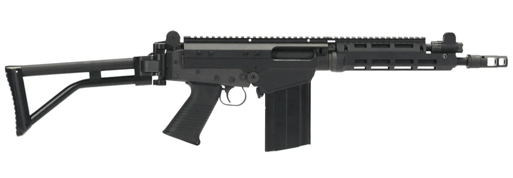 Fusil VFC LAR OSW GBBR noir avec crosse pliante et chargeur amovible