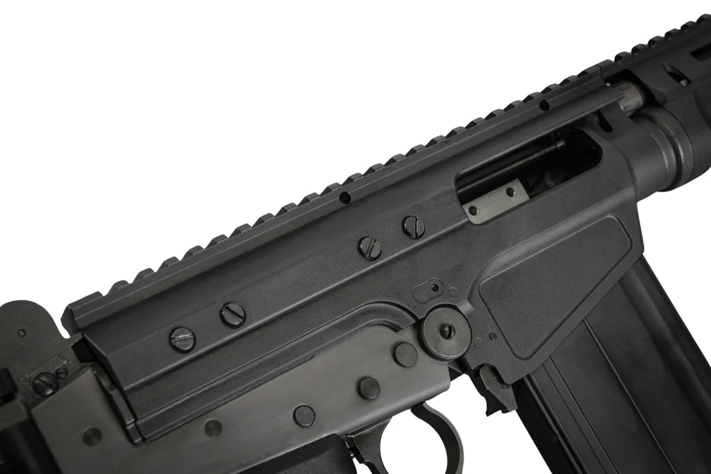 Détail du récepteur et chargeur du GBBR VFC lar osw en métal noir
