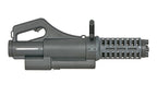 WELL PRO MINIGUN AIRSOFT AEG in black with detailed barrel and ergonomic handle design